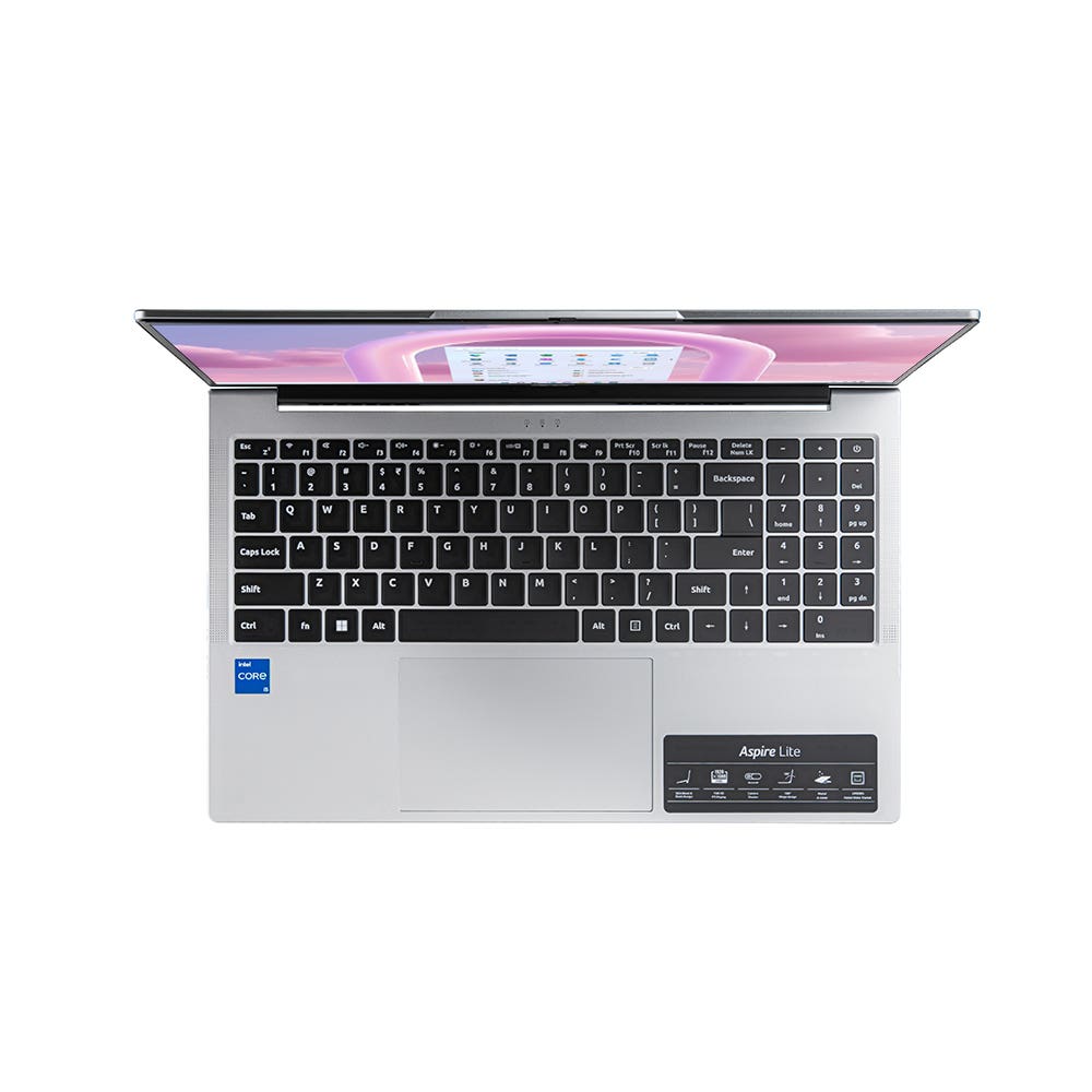Acer Aspire Lite 12th Gen Intel Core i5-12450H Processor Laptop (Windows 11 Home/ 16 GB RAM/ 1 TB SSD) AL15-52H with 39.6 cm (15.6") Full HD IPS Display, Pure Silver, 1.7 KG Ref. UN.347SI.005