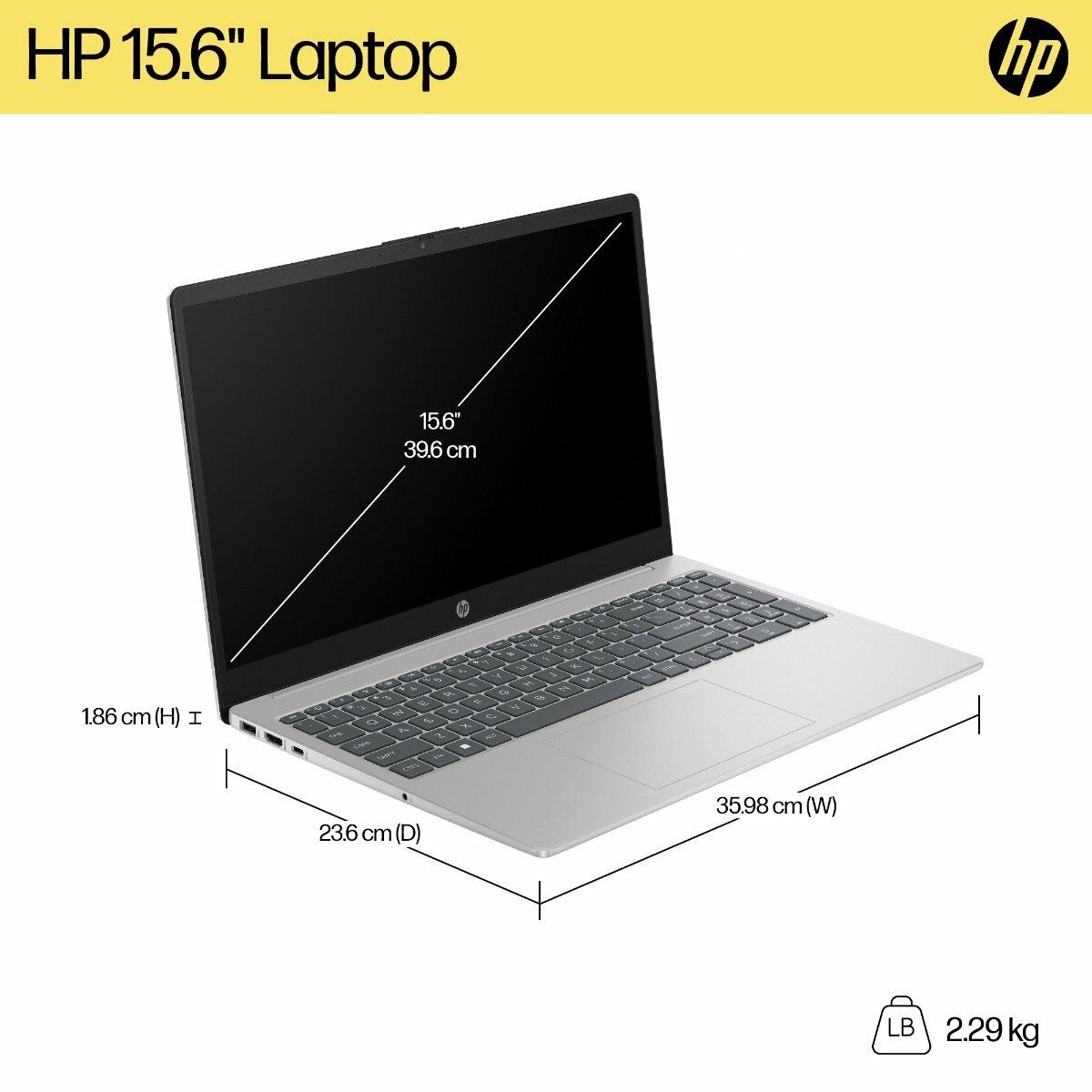 HP Laptop 39.6 cm (15.6) 15-fd0070TU, Silver