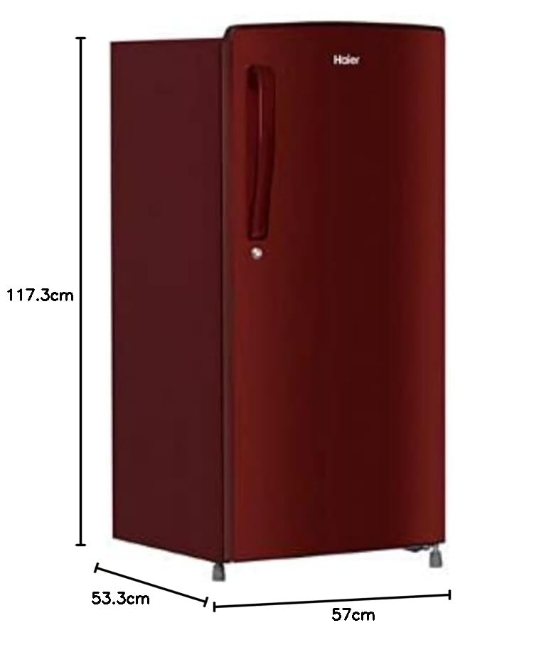 Haier-HRD1962BBR 175 L 2 Star Direct Cool Single Door Refrigerator