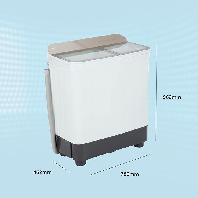 Haier- HTW70-178N 7 Kg Semi-Automatic Washing Machine With Toughened Glass