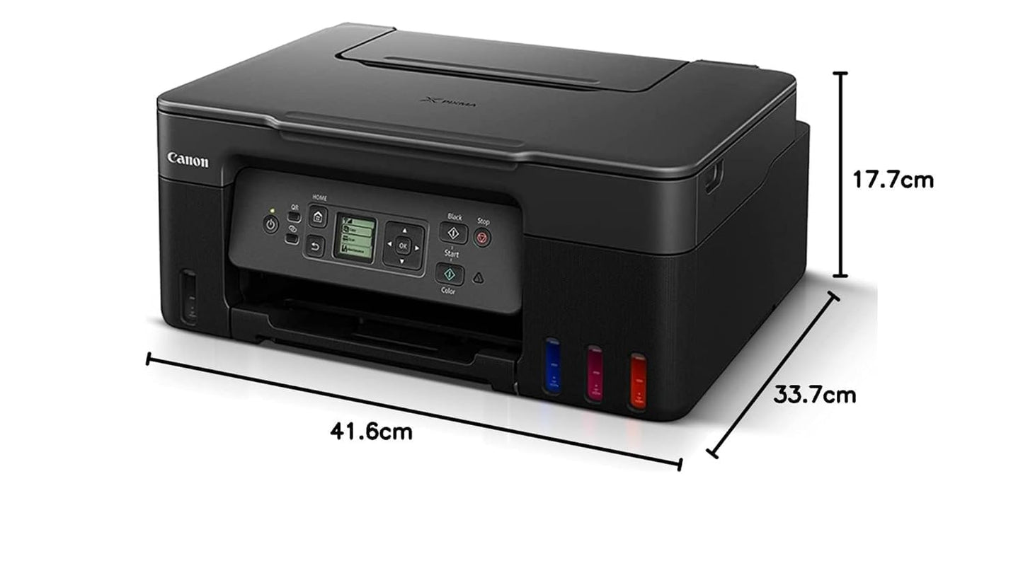 Canon PIXMA MegaTank G3770 BK All-in-one WiFi Inktank Colour Printer for Home & Office with 1 Year Additional Warranty on Product Registration
