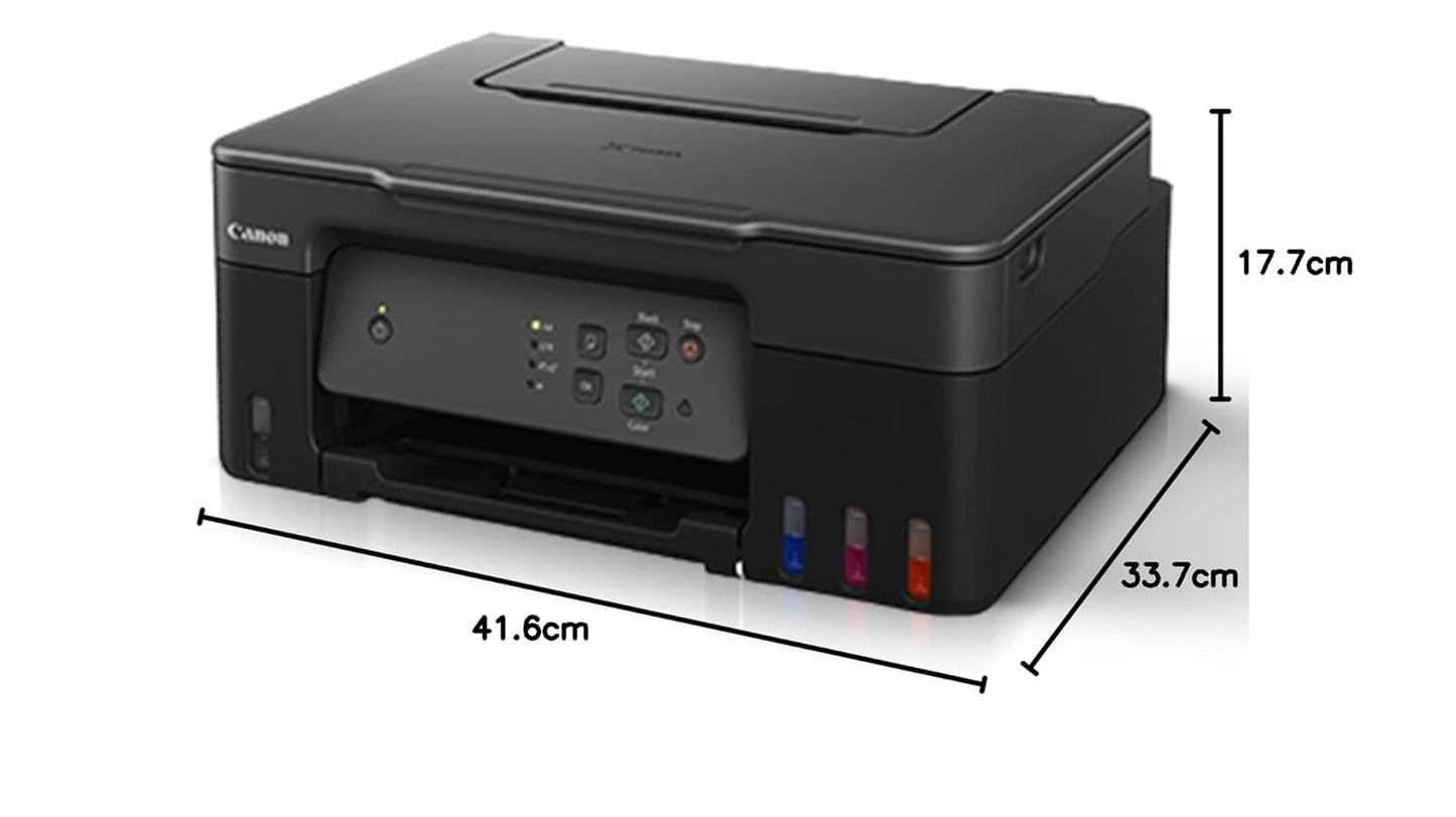 Canon PIXMA MegaTank G2730 All-in-one (Print, Scan, Copy) Inktank Printer with Small Size Ink Bottles, Scan The QR Code & Get a JBL Speaker