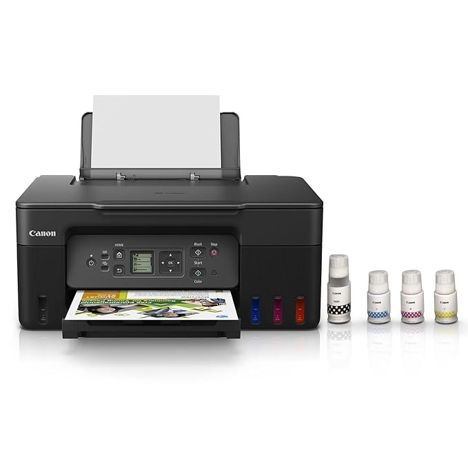 Canon PIXMA MegaTank G3770 BK All-in-one WiFi Inktank Colour Printer for Home & Office with 1 Year Additional Warranty on Product Registration