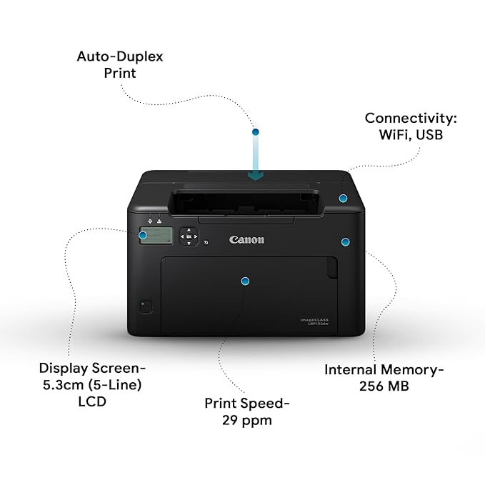 Canon imageCLASS LBP122dw Single Function WiFi Laser Printer with Auto Duplex