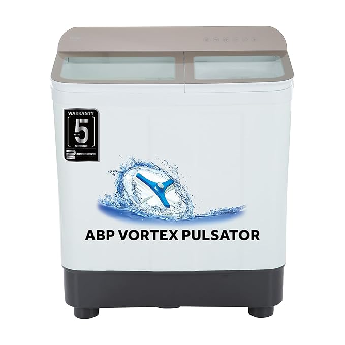 Haier- HTW70-178N 7 Kg Semi-Automatic Washing Machine With Toughened Glass