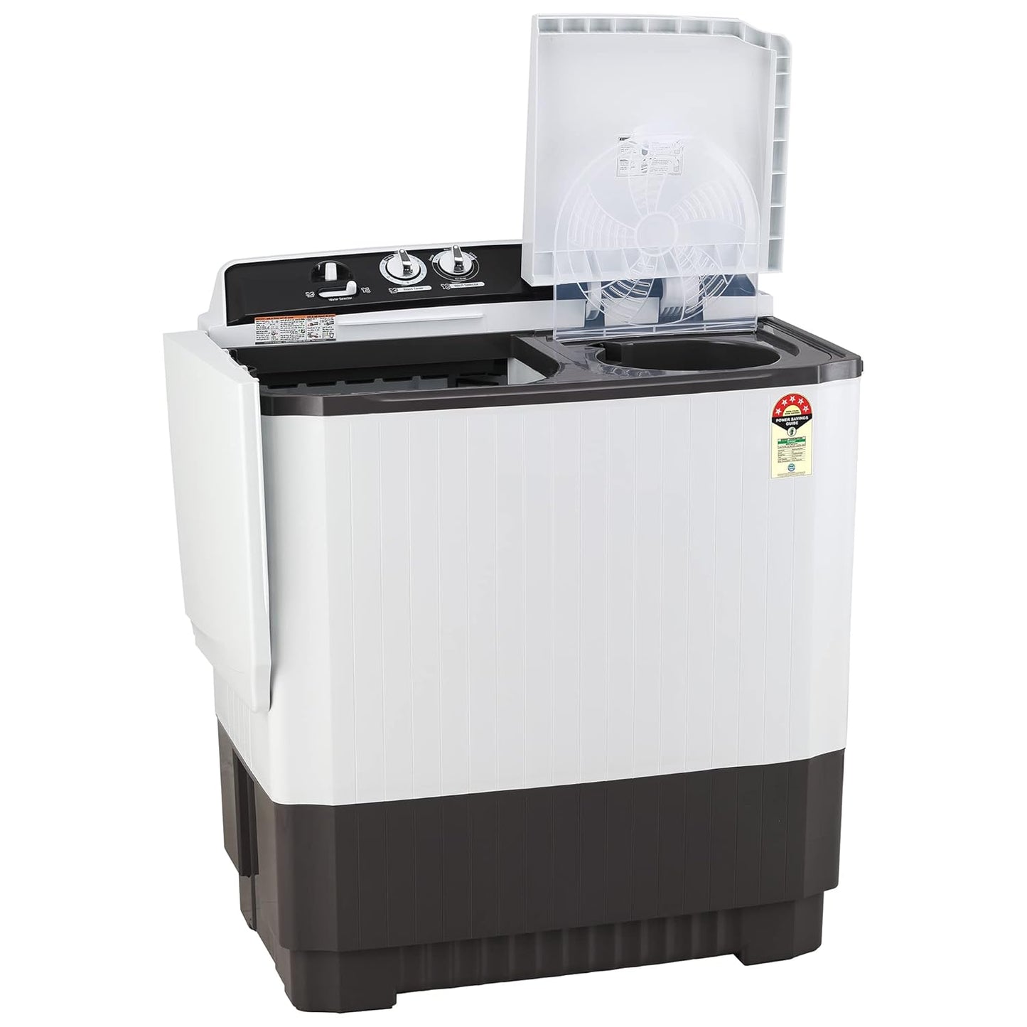 LG-P1040RGAZ 10 kg 5 Star Semi-Automatic Top Load Washing Machine Appliance ( Dark Gray, Roller Jet Pulsator)