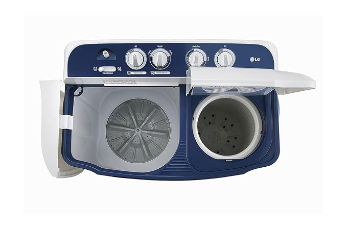 LG-P7510RBAZ 7.5 Kg Semi Automatic Top Load Washing Machine White, Dark Blue