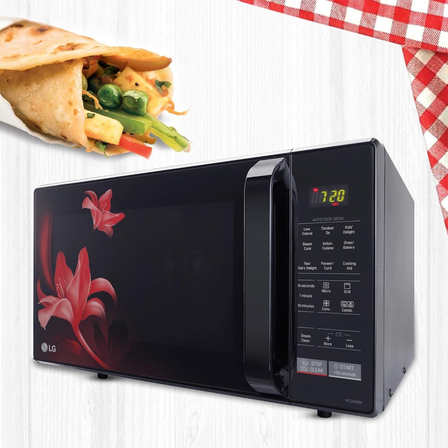 LGMC2846BR 28 L Convection Microwave Oven(Black)