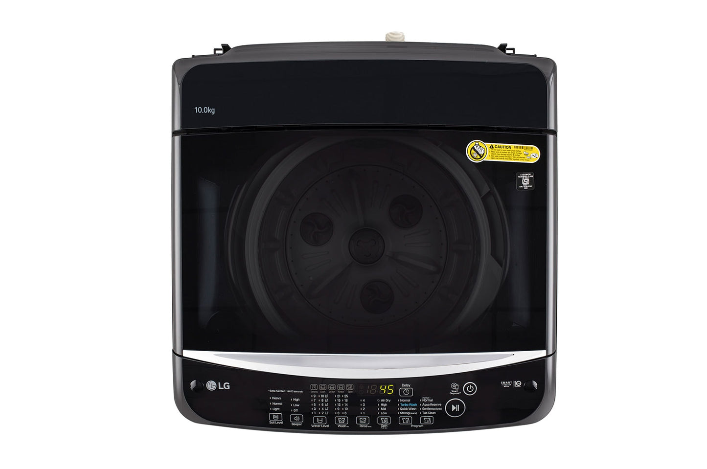 LG-T10SJMB1Z 10 Kg 5 Star Inverter Turbo Drum Fully Automatic Top Loading Washing Machine ( Jet Spray+, Smart Closing Door, Middle Black)
