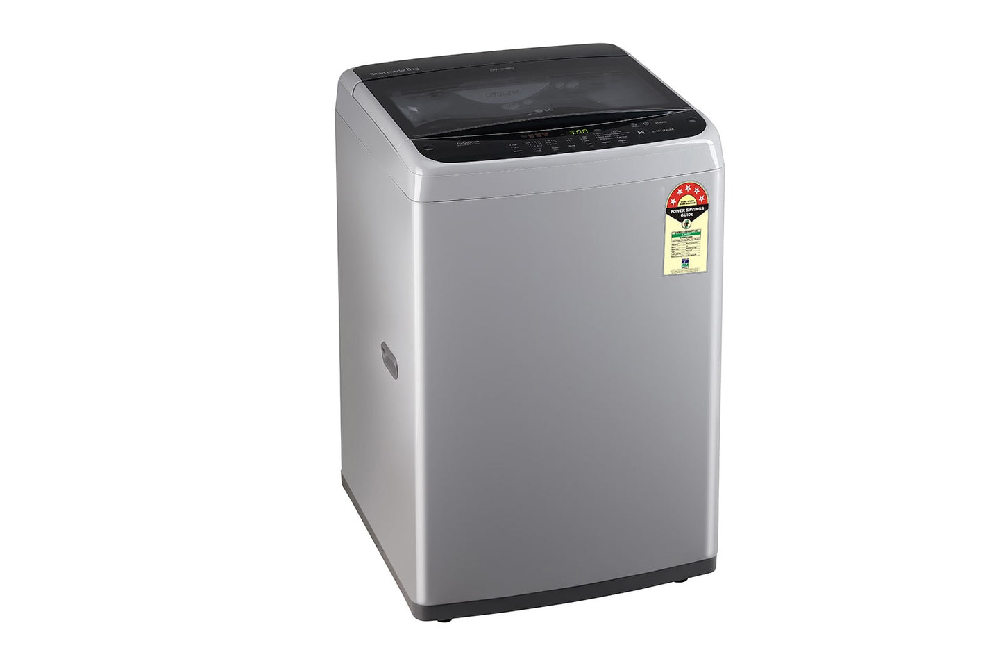 LG-T80SPSF2Z 8.0 Kg 5 Star Smart Inverter Fully-Automatic Top Loading Washing Machine , Middle Free Silver, Turbodrum), 8 Kg