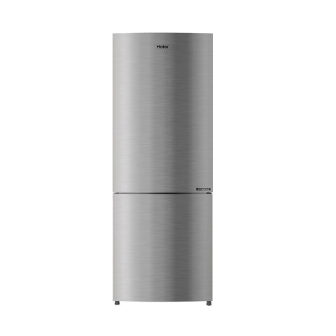 Haier-HRB-3152BIS-P 265L, 2 Star, Inox Steel Finish Bottom Mounted Frost Free Refrigerator