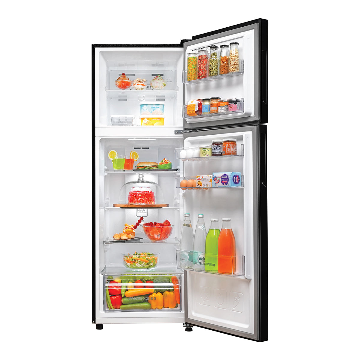 Haier-HRF-2902BGB-P 240 L, 2 Star, GE Black Finish Top Mounted Frost Free Refrigerator