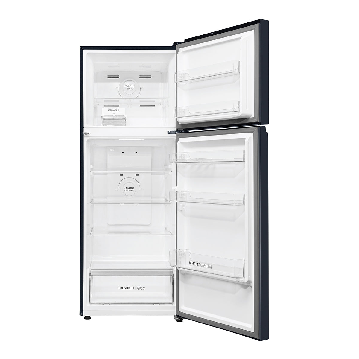 Haier-HRF-3782BGK-P 328L, 2 Star, Graphite Black Finish Top Mount Frost Free Refrigerator
