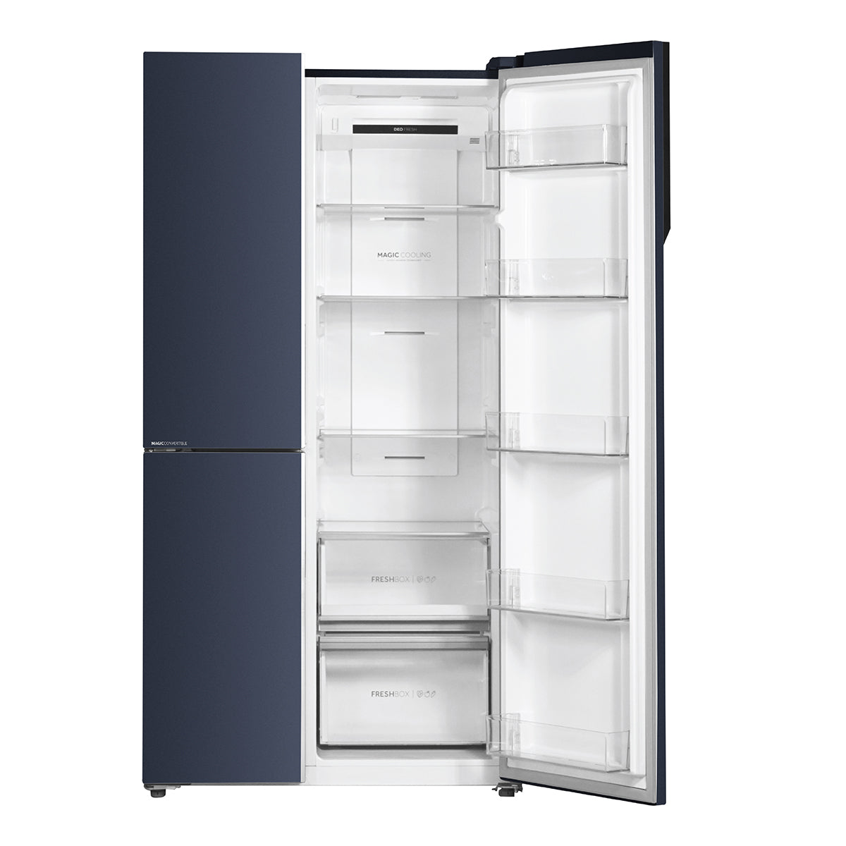 Haier HRT-683GKU 598L, Graphite Black Finish, 3 Door Side by side Refrigerator