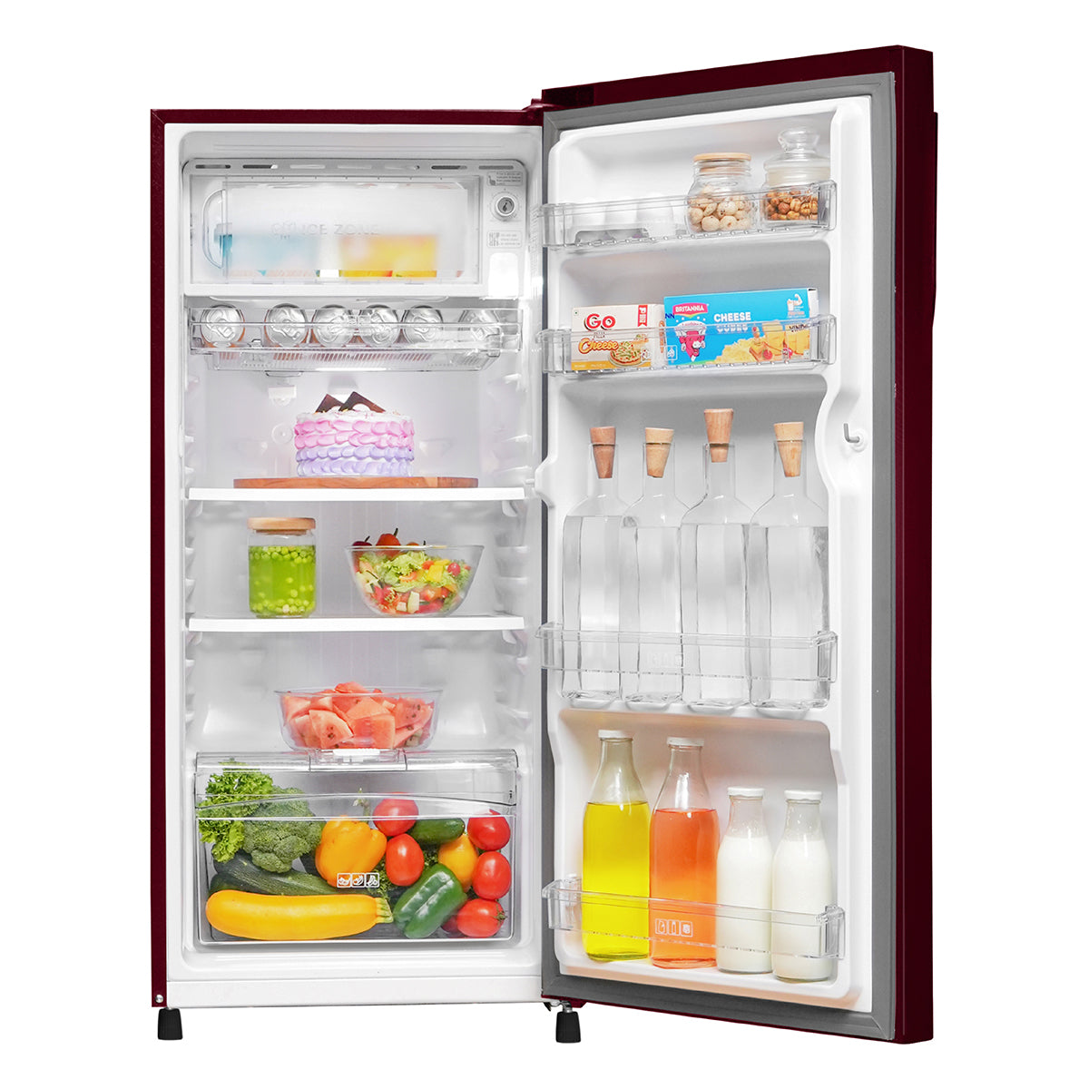 Haier-HRD-2102CRN-P 190 L,Direct Cool Single Door Refrigerator