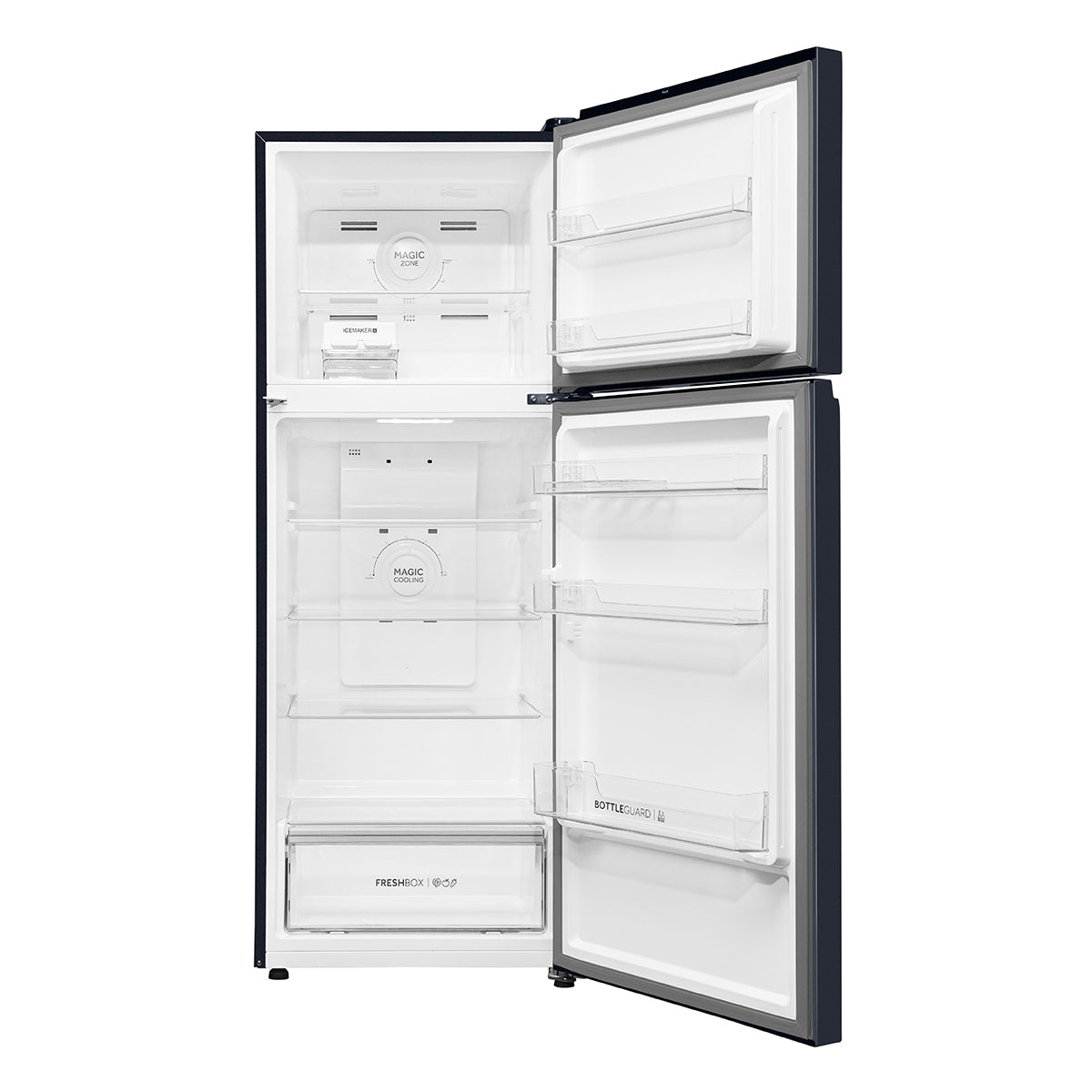 Haier-HRF-4083BGK-P 358 L, 3 Star, Graphite Black Finish Top Mount Frost Free Refrigerator