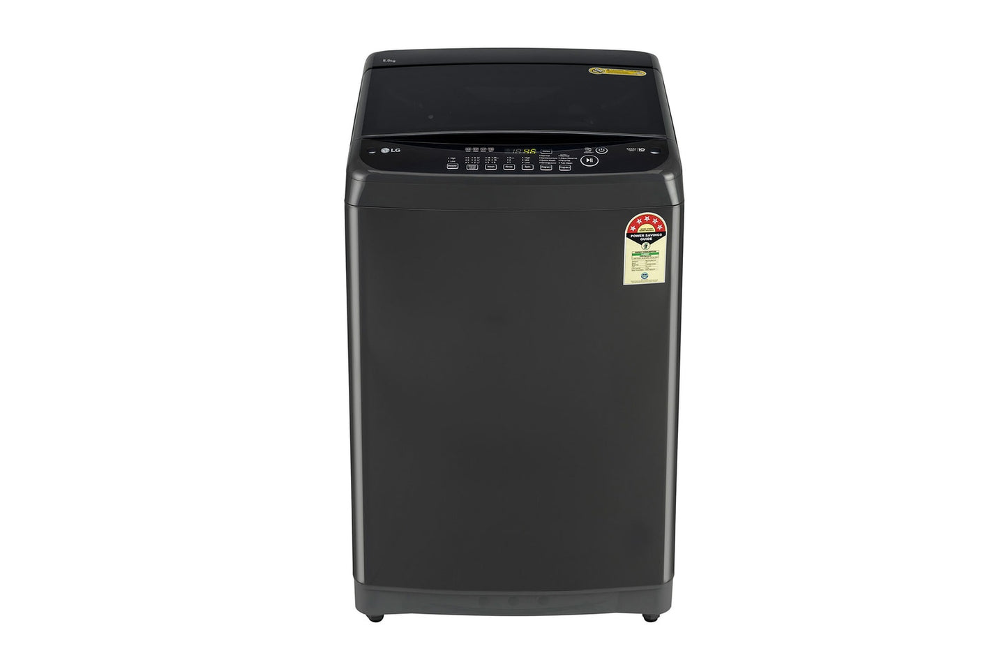 LG-T80SPMB1Z 8Kg Top Load Washing Machine, Smart Inverter Motor, Middle Black