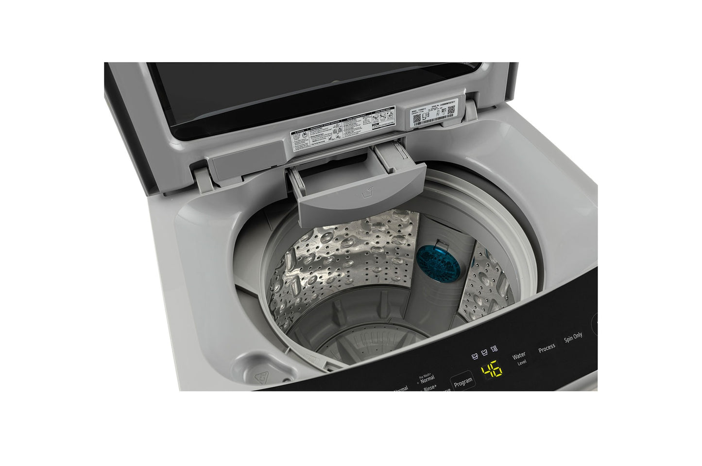LG-T75VBSF1Z 7.5 Kg Top Load Washing Machine, Smart Inverter Motor, Middle Free Silver
