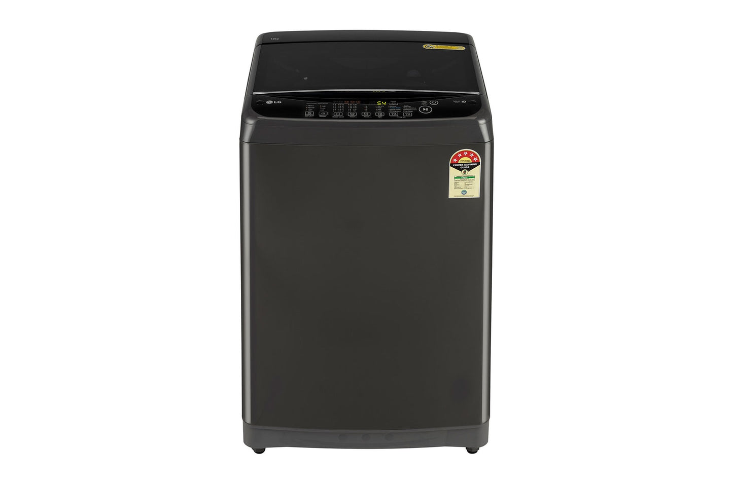 LG-T12SJMB1Z 12Kg Top Load Washing Machine, Smart Inverter Motor, Middle Black