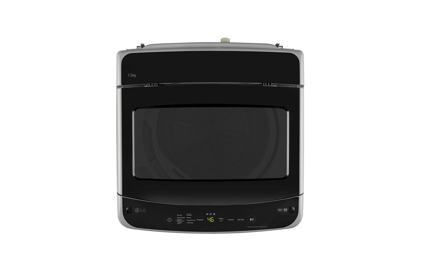 LG-T75VBSF1Z 7.5 Kg Top Load Washing Machine, Smart Inverter Motor, Middle Free Silver
