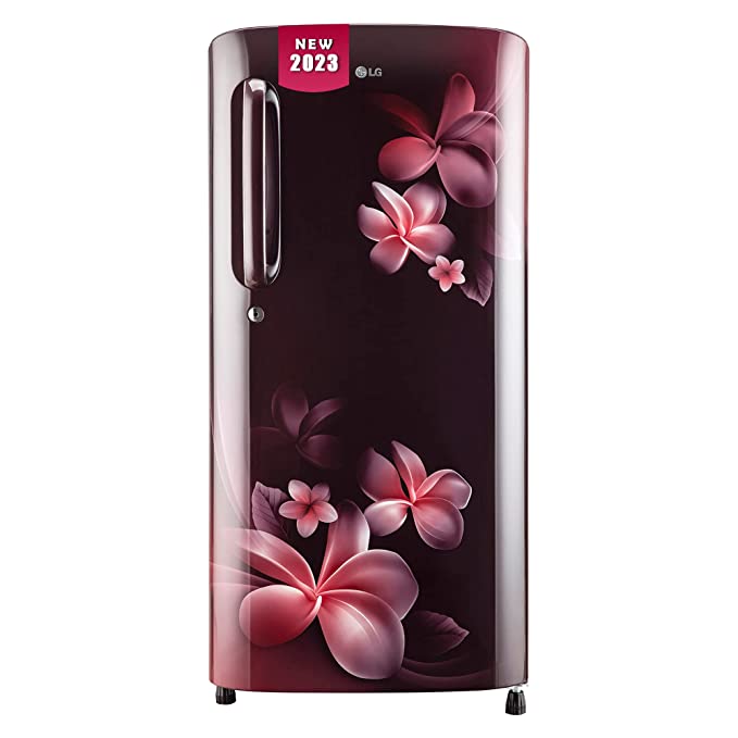 GL-B201ASPD-LG 185 L 3 Star Direct-Cool Single Door Refrigerator ( Scarlet Plumeria, Moist 'N' Fresh, Gross Volume- 190 L)