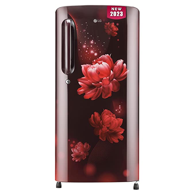 GL-B201ASCD-LG 185 L 3 Star Direct-Cool Single Door Refrigerator ( Scarlet Charm, Moist 'N' Fresh)