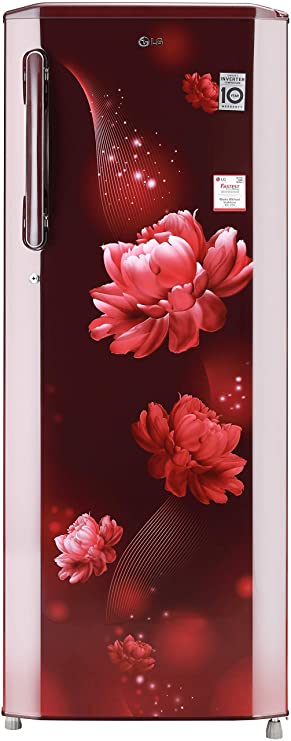 GL-B281BSCX-LG 270 L 3 Star Inverter Direct-Cool Single Door Refrigerator (Scarlet Charm, Moist 'N' Fresh, 2022 Model)