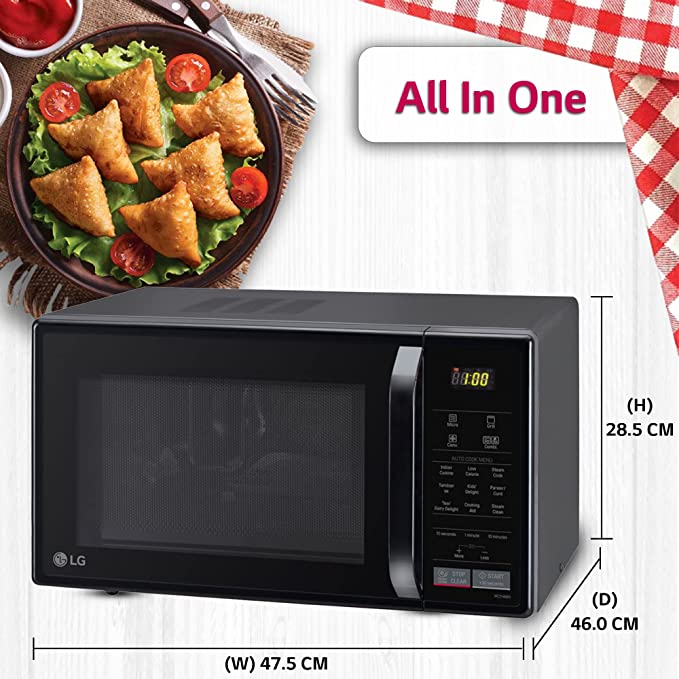 MC2146BG-LG 21 L Convection Microwave Oven (Glossy Black)