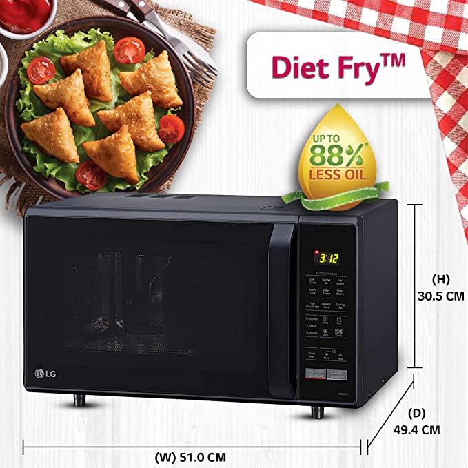 MC2846BG-LG 28 L Convection Microwave Oven (Black)
