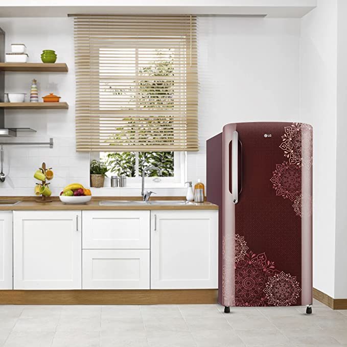 GL-B211HRRZ-LG 204 L 5 Star Direct-Cool Inverter Single Door Refrigerator (Ruby Regal, Smart Connect, )