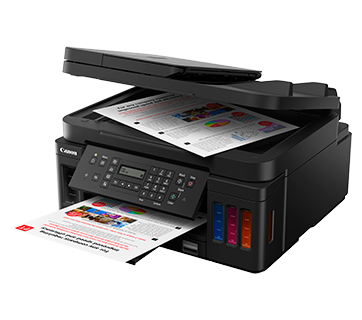 Canon Pixma G7070 All-in-One Wireless Ink Tank Color Printer with Network, FAX and ADF (Black)