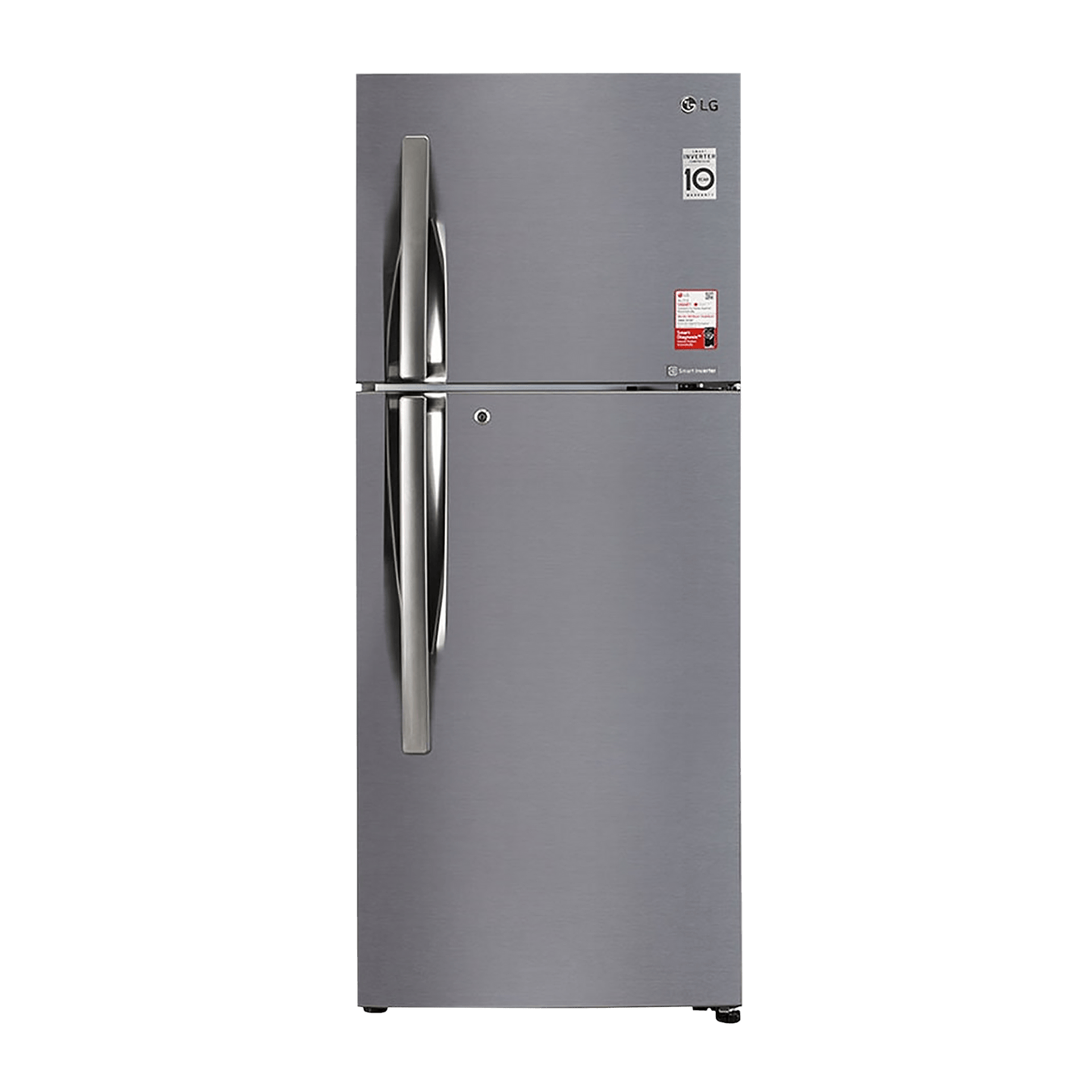 GL-S292RPZY-LG 260 Litres 2 Star Frost Free Double Door Convertible Refrigerator with Multi Air Flow System ( Shiny Steel)