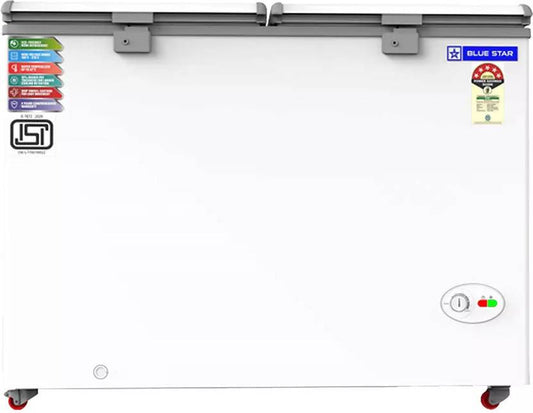 Blue Star CF5-330NEWY 310 liters Double Door Deep Freezer 310 Liter White  5-Star