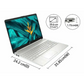 HP Laptop 15s-fq5007TU 12th Generation Intel® Core™ i3 processor| Windows 11 Home| 39.6 cm (15.6) diagonal FHD display| Intel® UHD Graphics| 512 GB PCIe® NVMe™ M.2 SSD| 8 GB DDR4-3200 MHz RAM (1 x 8 GB)| Backlit KBD; Alexa built-in