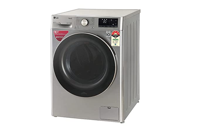 FHV1408ZWP-LG 8 kg 5 Star Inverter Wi-Fi Fully-Automatic Front Loading Washing Machine ( Platinum Silver, Steam)