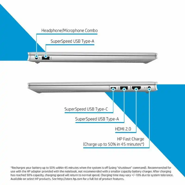HP PAVILION LAPTOP 14-DV2053TU 12th Generation Intel® Core™ i5 processor | Windows 11 Home | 35.6 cm (14) diagonal FHD display | Intel® Iris® Xᵉ Graphics 512 GB PCIe® NVMe™ M.2 SSD | 8 GB DDR4-3200 MHz RAM (2 x 4 GB) |1.41 kg|Backlit KBD; Alexa built-in