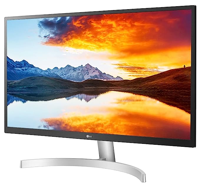 27UL500-LG 68.58 cm (27 inch) 4K-UHD (3840 x 2160) HDR 10 Monitor (Gaming & Design) with IPS Panel, HDMI x 2, Display Port, AMD Freesync (Silver Stand with White Body)
