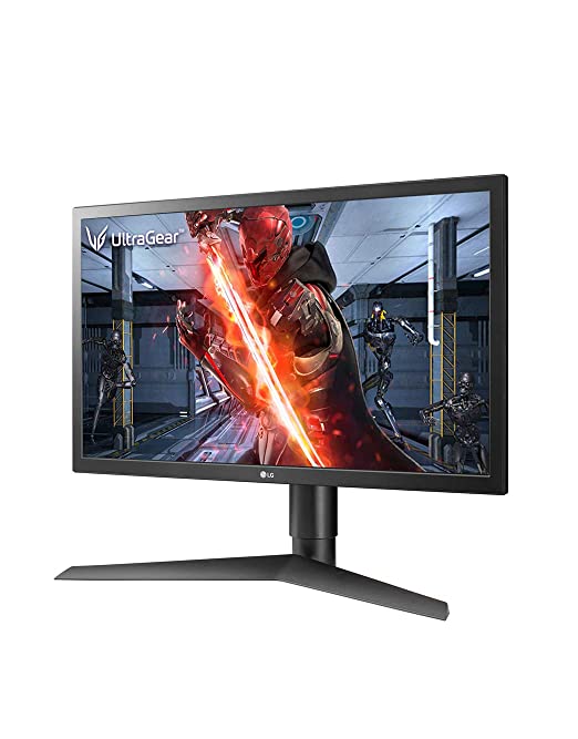 24GL650F-LG Ultragear 24 Inches (60.96 cm) 144Hz, Native 1ms Full HD Gaming LCD Monitor 1920 x 1080 Pixels with Radeon Free Sync - TN Panel with Display Port, HDMI, Height Adjust Stand - Black