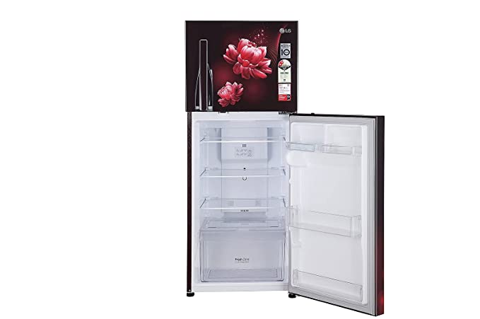 GL-S292RSCY-LG 240 L 2 Star Frost-Free Smart Inverter Double Door Refrigerator ( Scarlet Charm, Convertible)