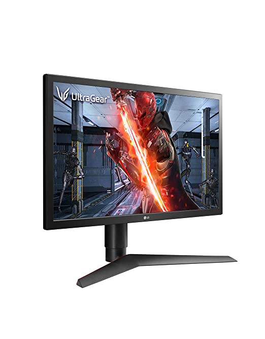 24GL650F-LG Ultragear 24 Inches (60.96 cm) 144Hz, Native 1ms Full HD Gaming LCD Monitor 1920 x 1080 Pixels with Radeon Free Sync - TN Panel with Display Port, HDMI, Height Adjust Stand - Black