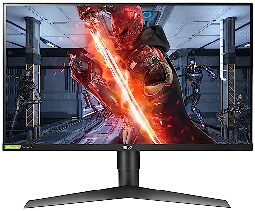 27GL650F (Black) - LG Ultragear 69 cm (27-inch) IPS FHD, G-Sync Compatible, HDR 10, Gaming Monitor with Display Port, HDMI x 2, Height Adjust & Pivot Stand, 144Hz,