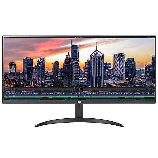 34WP500-LG 87 cm (34 Inches) UltraWide Full HD (2560 x 1080) Pixels Display - HDR 10, AMD Free sync, IPS with sRGB 95%, Multitasking, Flicker Safe, Reader Mode, HDMI, Headphone Out and Gaming Monitor