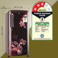 GL-B201ASPD-LG 185 L 3 Star Direct-Cool Single Door Refrigerator ( Scarlet Plumeria, Moist 'N' Fresh, Gross Volume- 190 L)