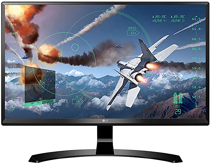 24UD58-LG 24 inch (60.45 cm) Gaming 4K UHD LED Monitor - 4K UHD, IPS Panel with HDMI, Display, Audio Out, Heaphone Ports - (Black)