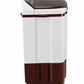 LG- P7510RRAZ 7.5 Kg Top Loading Semi Automatic Washing Machine, Burgundy And White