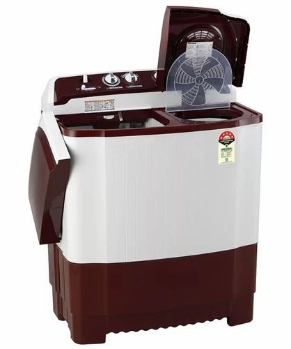 LG- P7510RRAZ 7.5 Kg Top Loading Semi Automatic Washing Machine, Burgundy And White